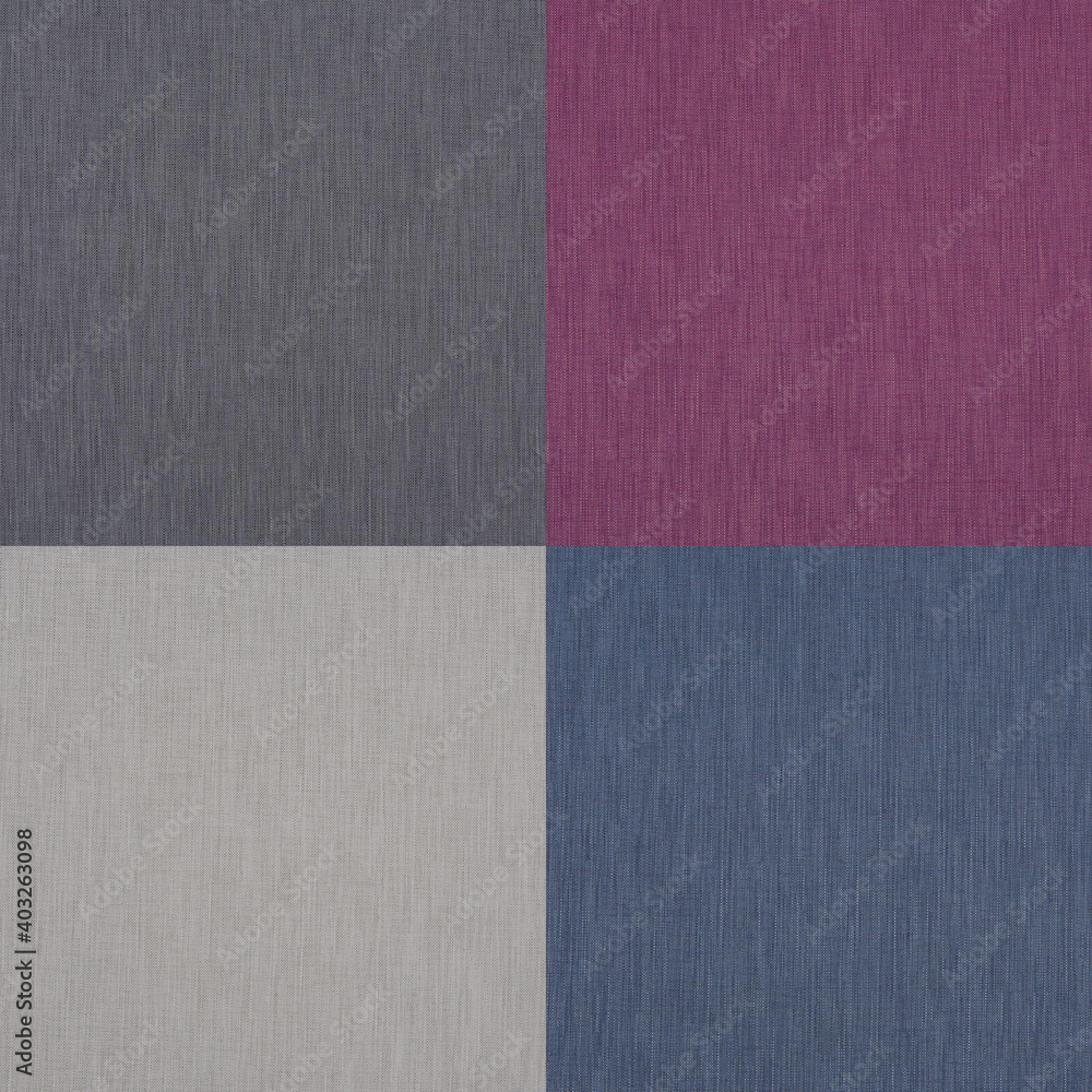 Fototapeta premium Natural cloth background collection, 3D render illustration