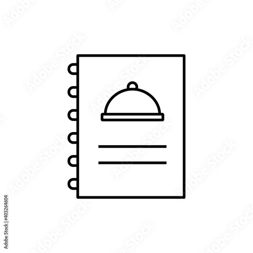 menu icon element of restaurant icon for mobile concept and web apps. Thin line menu icon can be used for web and mobile. Premium icon on white background