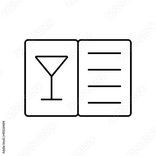 menu cocktail icon element of restaurant icon for mobile concept and web apps. Thin line menu cocktail icon can be used for web and mobile. Premium icon on white background