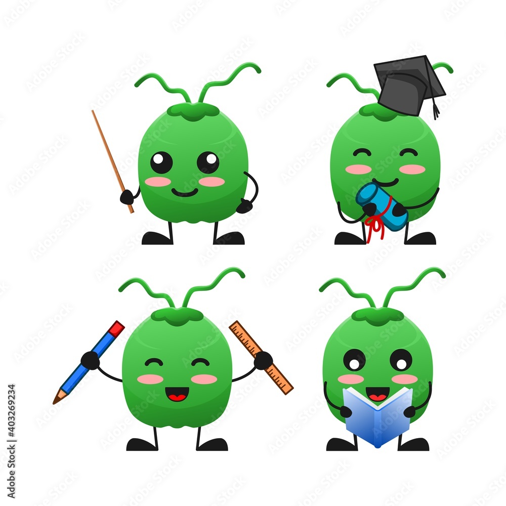 vector illustration of cute coconut fruit school and education theme bundle set. cute coconut fruit Concept White Isolated. Flat Cartoon Style Suitable for Landing Page, Banner, flyer, Sticker. vector illustration of cute coconut fruit school and education theme bundle set. cute coconut fruit Concept White Isolated. Flat Cartoon Style Suitable for Landing Page, Banner, flyer, Sticker.