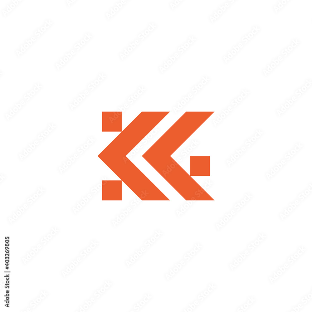 KF letter monogram vector logo design concept KF letter monogram vector logo design concept