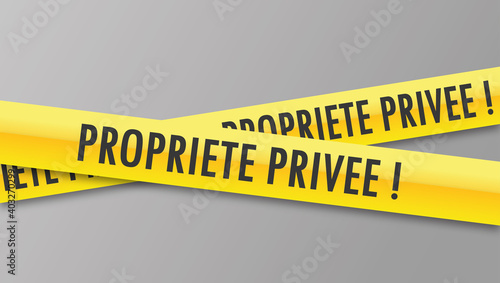 Logo propriété privée.