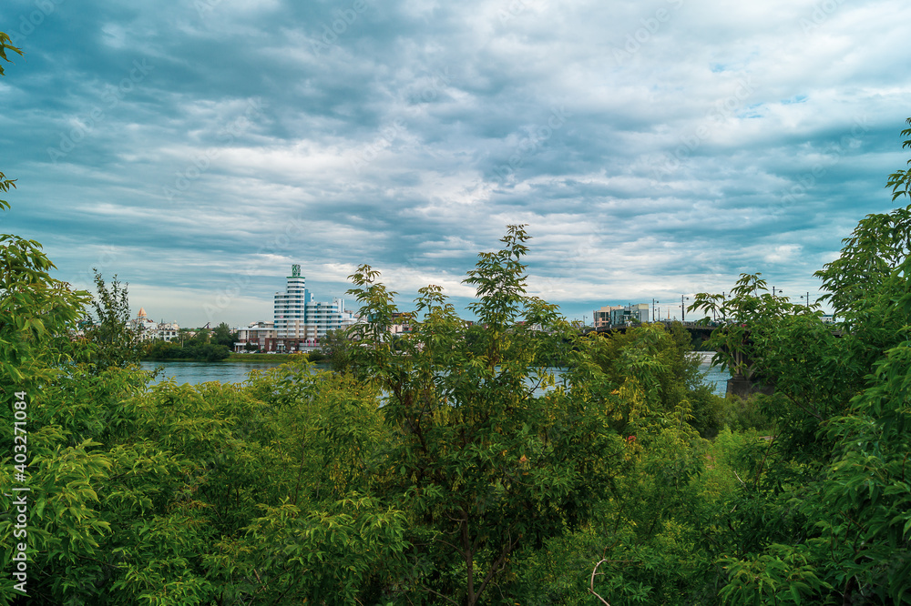 Fototapeta premium Walking along the roads of Irkutsk, Russia , Eastern Siberia