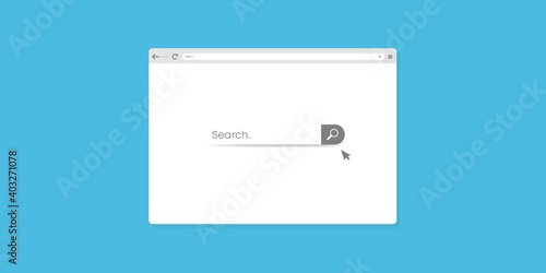 Browser mockup window design vector eps10