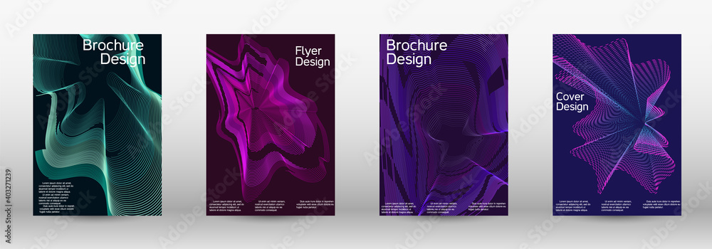 A set of modern abstract covers. A set of modern abstract covers.