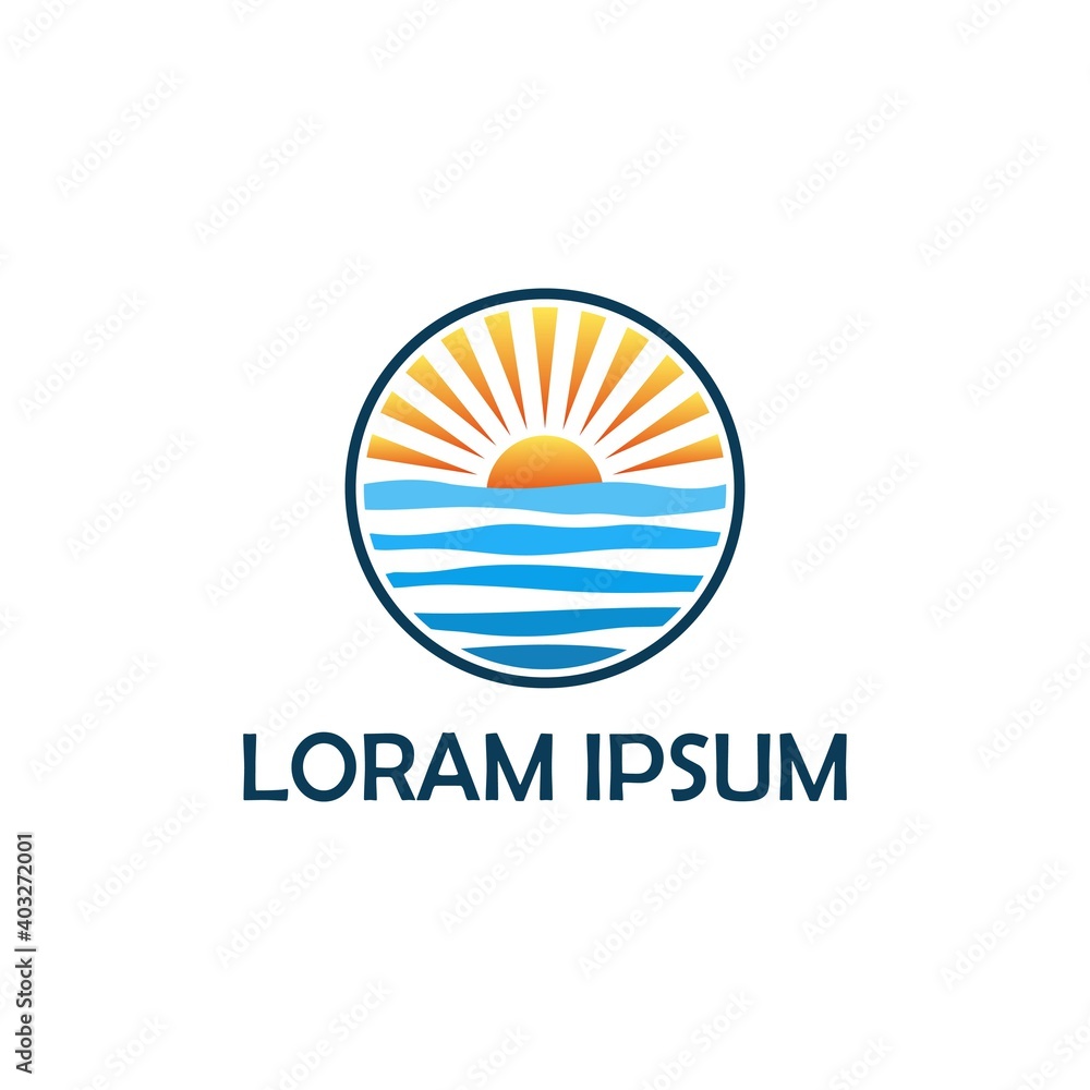 Sunset Beach Logo Design Sunset Beach Logo Design