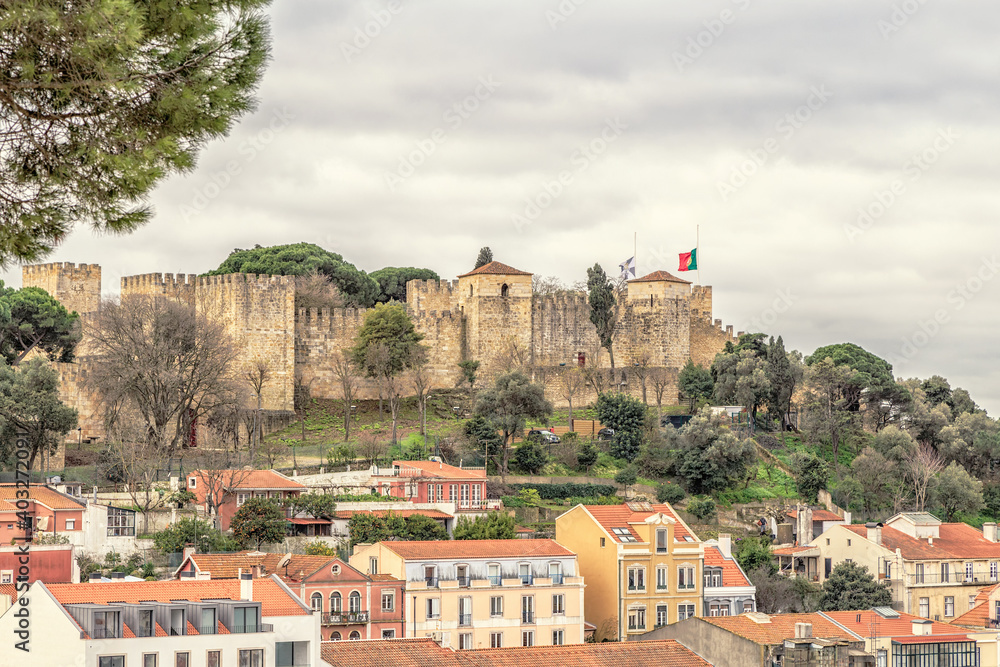 The Castle of St. George in Lisbon, Portugal.