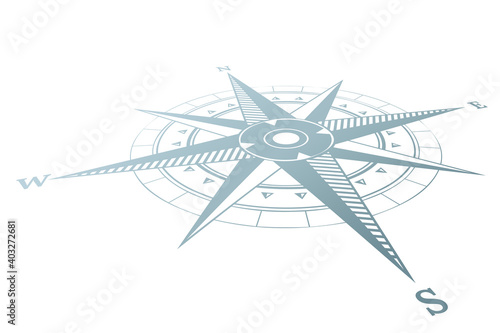 Compass icon in flat design © vectorizer88