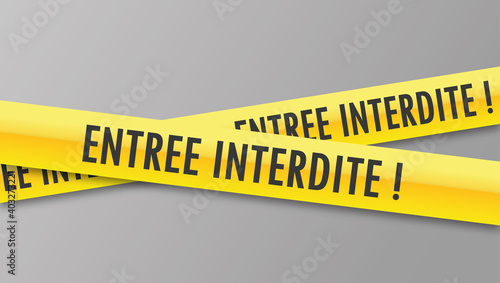Logo entrée interdite.