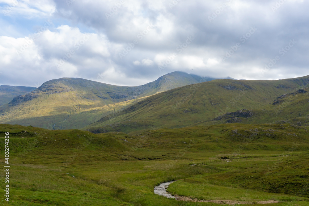 Glen Shiel in the Scottish highlands Glen Shiel in the Scottish highlands