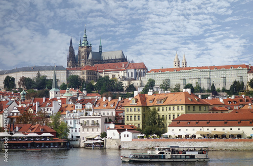 View of Prague across the Vltava river