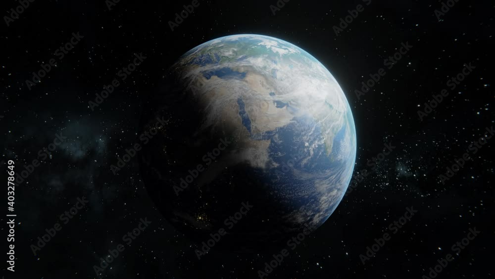 Planet Earth from space in 4k Planet Earth from space in 4k