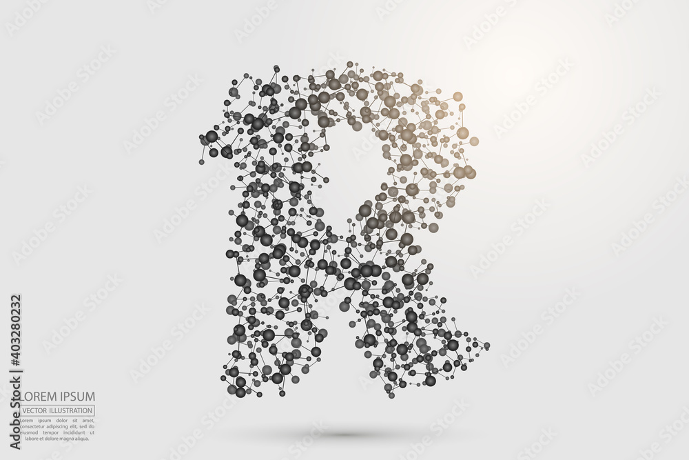 English letters abstract font consists 3d of triangles, lines, dots and connections. Vector illustration EPS 10. English letters abstract font consists 3d of triangles, lines, dots and connections. Vector illustration EPS 10.