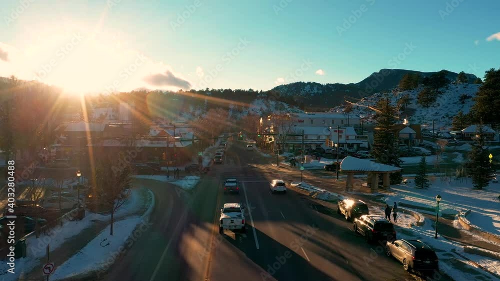 4K Mountain Drone View Mountain Landscape Mountain Peak City Colorado 4K Mountain Drone View Mountain Landscape Mountain Peak City Colorado