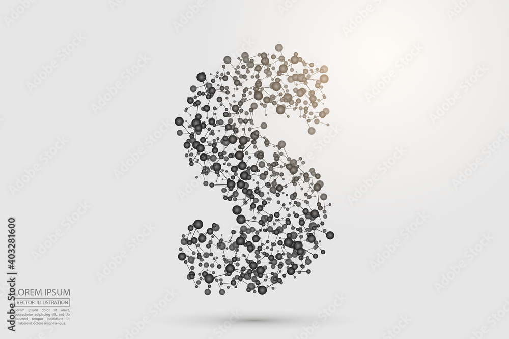 English letters abstract font consists 3d of triangles, lines, dots and connections. Vector illustration EPS 10. English letters abstract font consists 3d of triangles, lines, dots and connections. Vector illustration EPS 10.