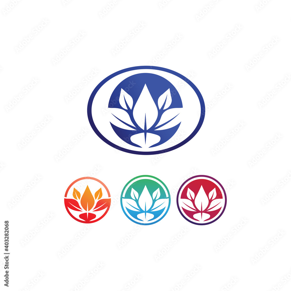 Beauty Vector lotus icon flower and nature