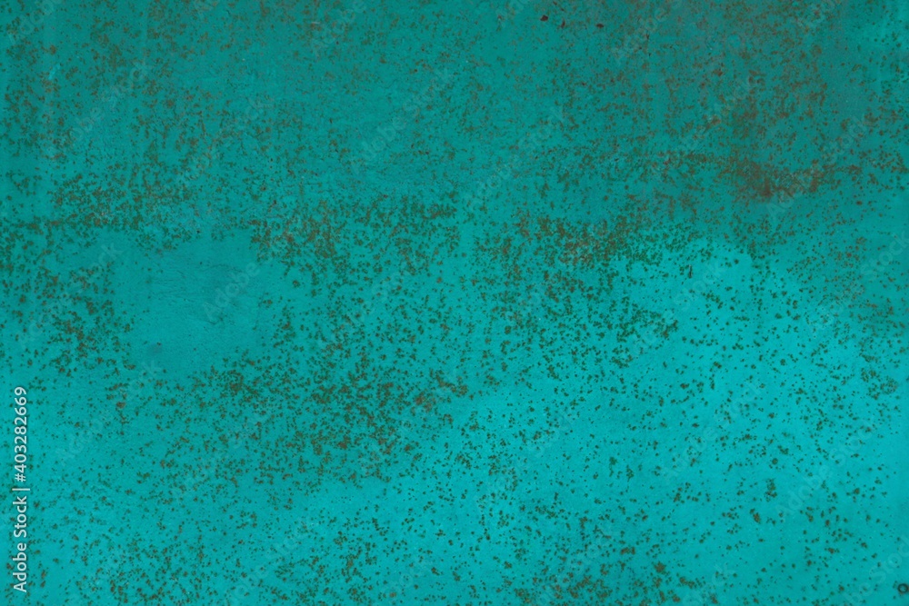 Texture of metal sheet painted with green paint