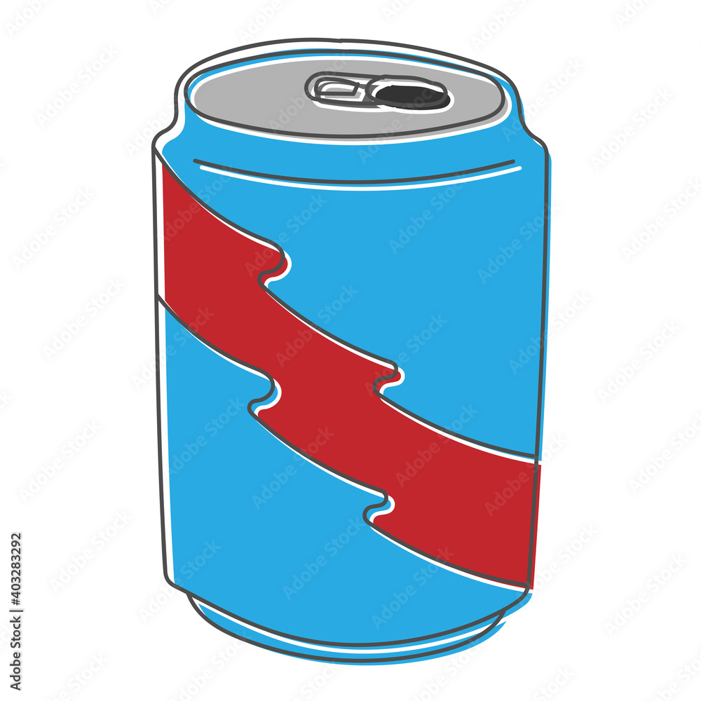 canned drink hand drawn design vector illustration canned drink hand drawn design vector illustration