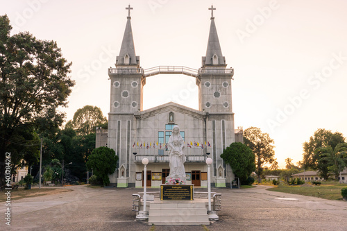 November 27,2020 : Church in nakhon phanom Thailand (wat nak bun anna)