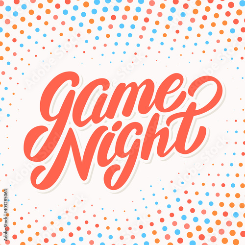 Game night banner.