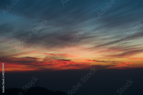 sunset in the sky © Anshu