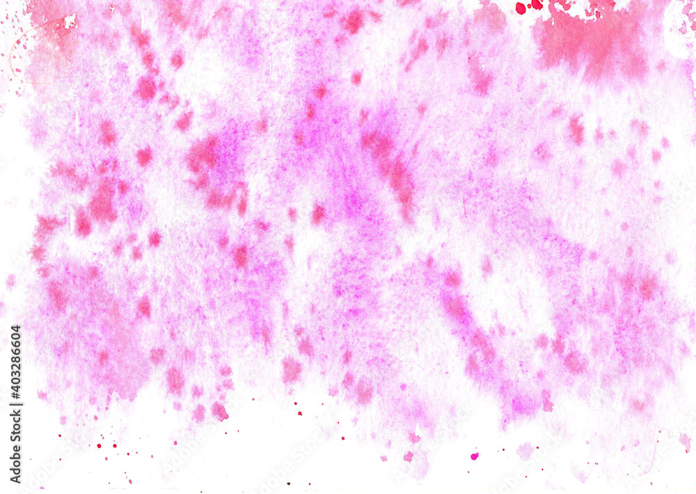 Obraz premium pink watercolor background, blurred spots, abstraction, splashes, perfect background for valentine's day greeting card