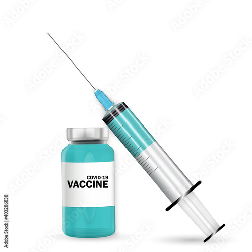 Time to vaccinate 2021 concept.Coronavirus vaccination concept. Vector Illustration EPS10