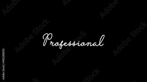 Professional Animated Appearance Ripple Effect White Color Cursive Text on Black Background