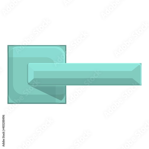 Control door handle icon. Cartoon of control door handle vector icon for web design isolated on white background
