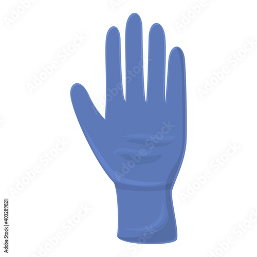 Nitrile medical gloves icon. Cartoon of nitrile medical gloves vector icon for web design isolated on white background