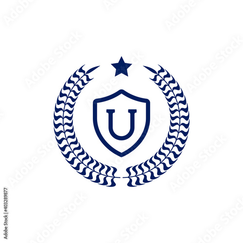 University icon design isolated on white background. Vector illustration