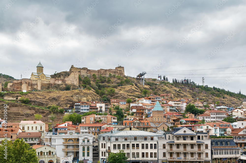 View of Narikala fortress, Tbilisi, Georgia