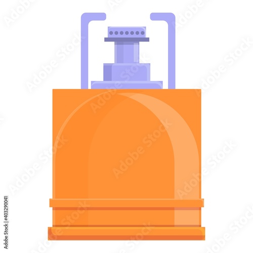 Camp gas stove icon. Cartoon of camp gas stove vector icon for web design isolated on white background