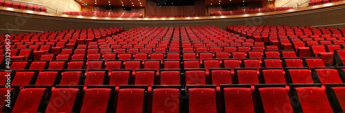 Empty auditorium in the great theatre  photo