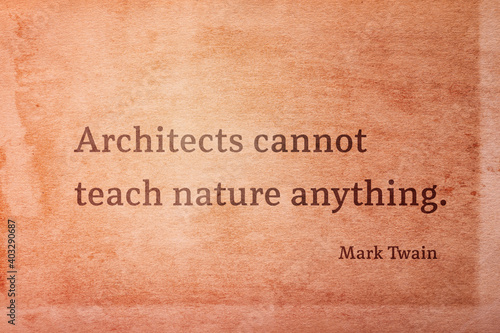 architects cannot Twain