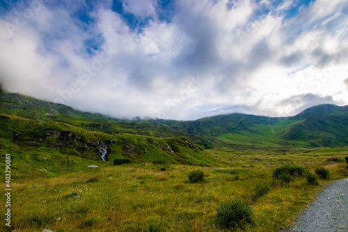 landscape with mountains and sky (Silvretta - Vorarlberg/Tyrol, Austria)