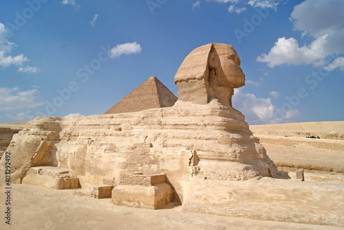 Sphinx. Giza Pyramid Complex. Africa  Egypt