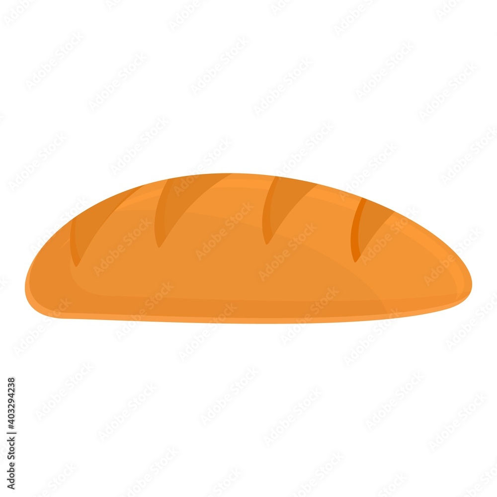 Dough bread icon. Cartoon of dough bread vector icon for web design isolated on white background Dough bread icon. Cartoon of dough bread vector icon for web design isolated on white background
