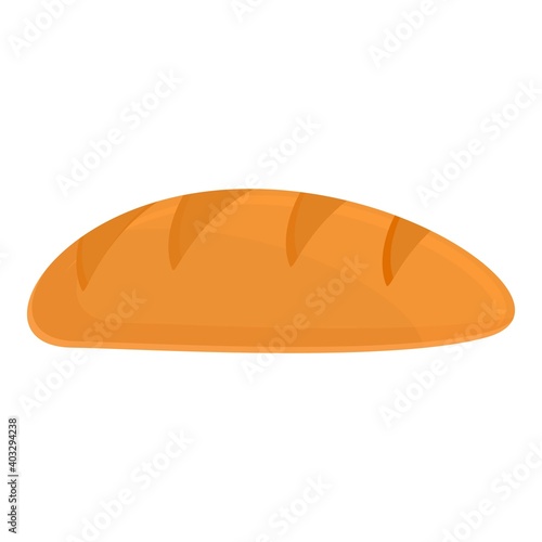 Dough bread icon. Cartoon of dough bread vector icon for web design isolated on white background