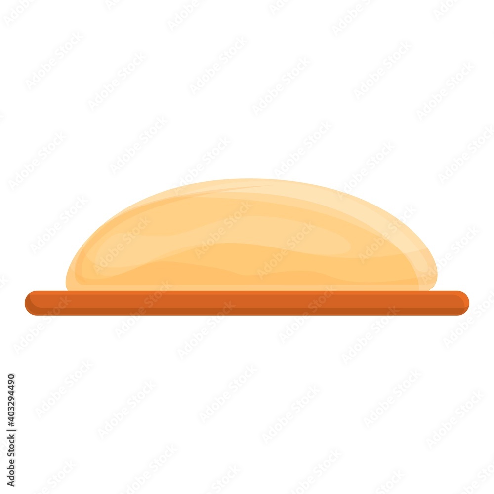 Dough bakery icon. Cartoon of dough bakery vector icon for web design isolated on white background