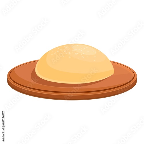 Dough ball icon. Cartoon of dough ball vector icon for web design isolated on white background