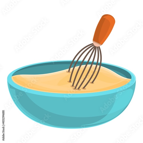Dough hand mixer icon. Cartoon of dough hand mixer vector icon for web design isolated on white background