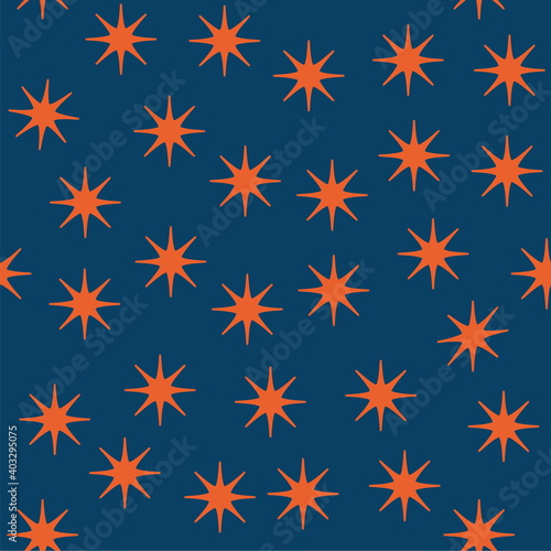 decorative seamless pattern background in stars 