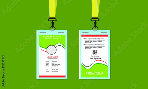 Id Card design template