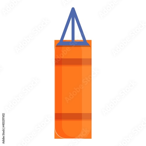 Punch bag icon. Cartoon of punch bag vector icon for web design isolated on white background