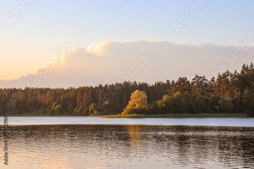 Russian nature. Russian forest, Russian river.