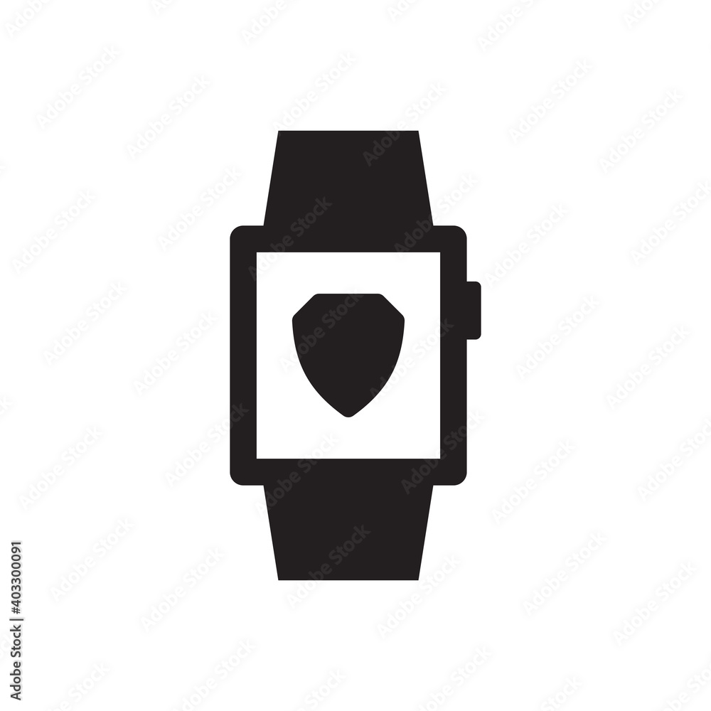 smart watch security icon smart watch security icon
