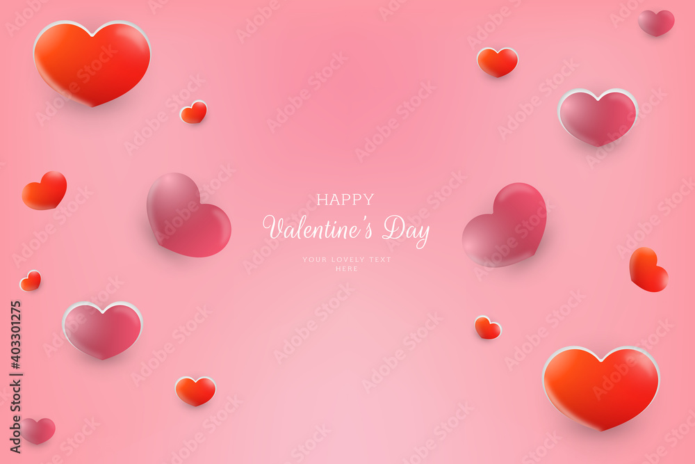 Lovely happy valentine's day background