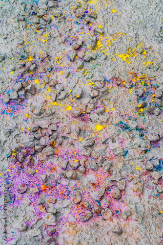colorful paint splatters