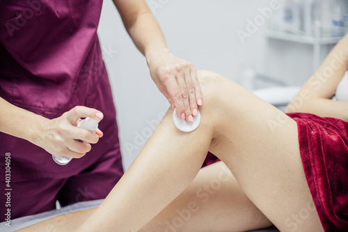 Foot treatment after or before the laser procedure